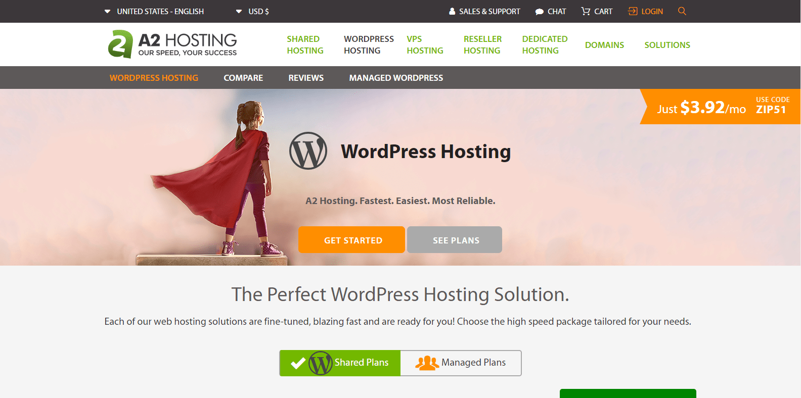 A2 WordPress Hosting