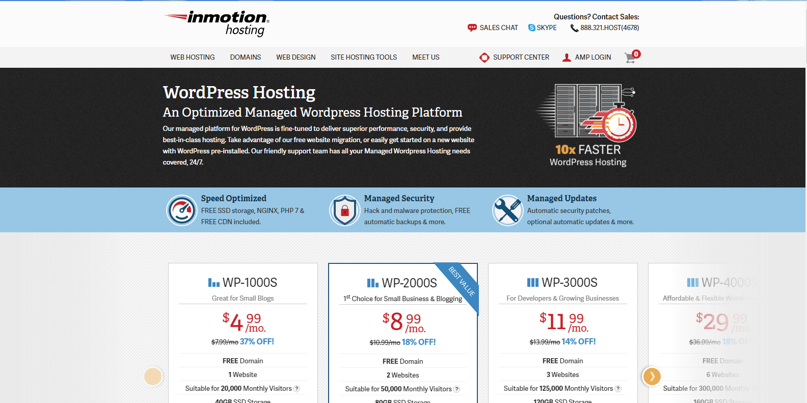 Inmotion WordPress Hosting